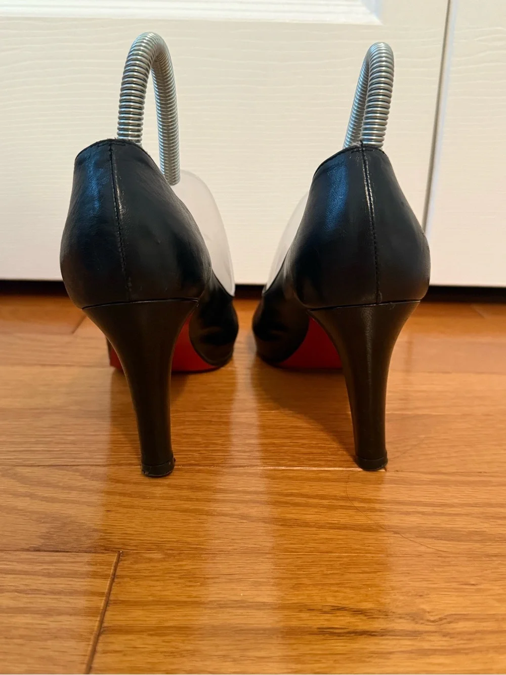 Christian Louboutin Very Prive Peep Toe Heels in Black